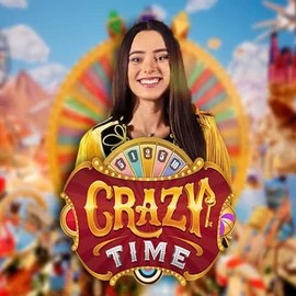 Crazy Time slot logo by Evolution at Celsius Casino