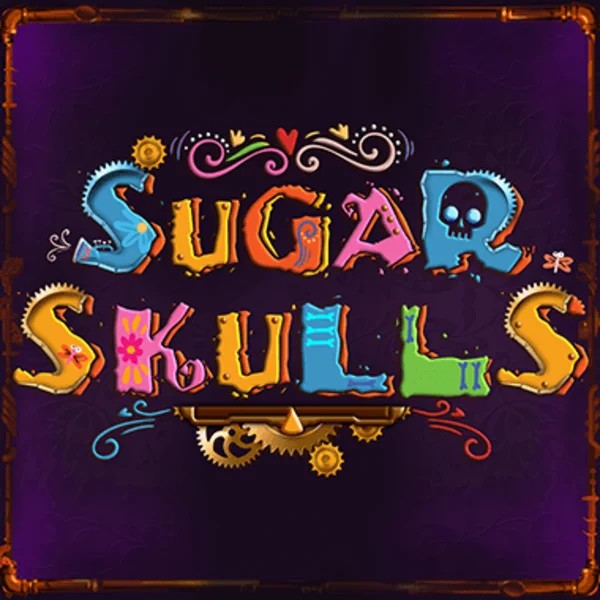 Sugar Skulls logo by Booming Games Celsius Casino